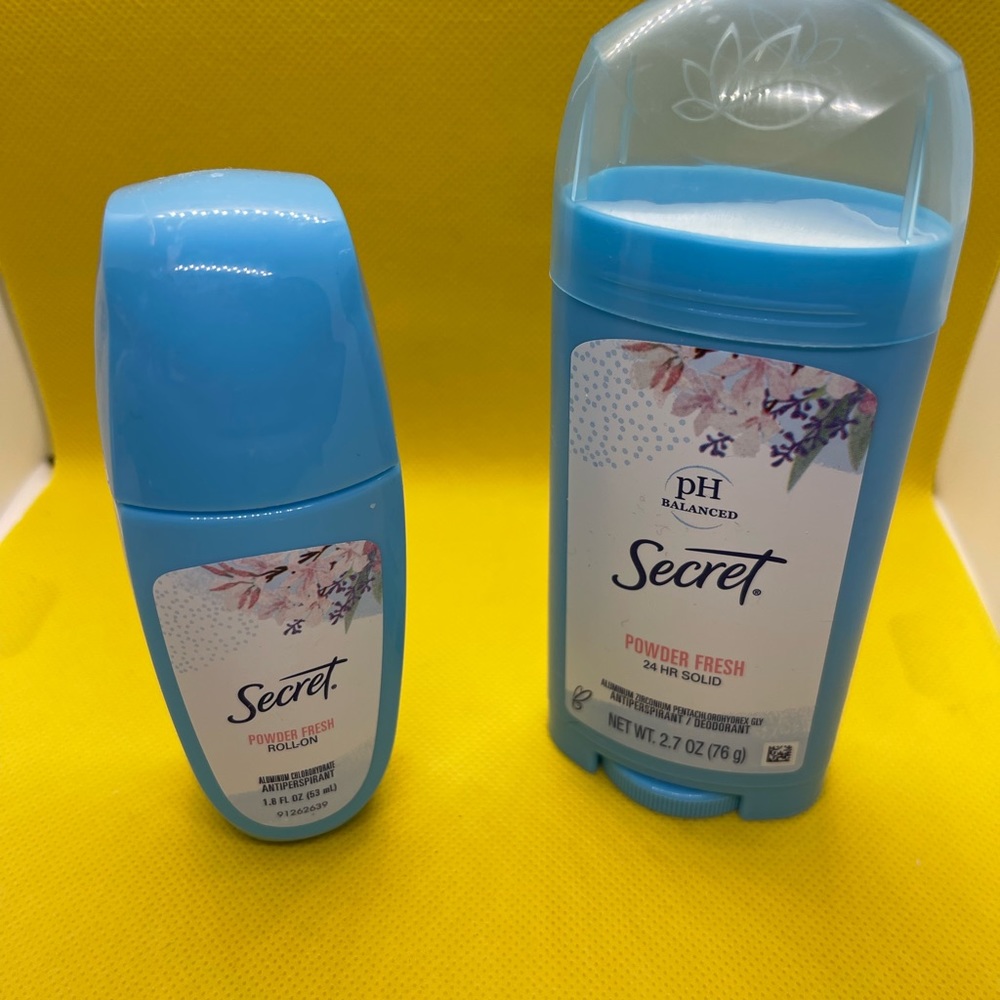 2 secret deodorants